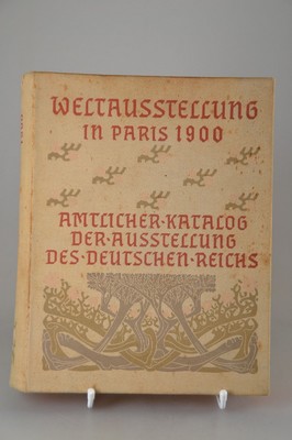 Weltausstellung in Paris 1900. Amtlicher Katalog der Ausstellung des Deutschen Reichs, Berlin, Stargardt 1900, künstlerische Leitung der Drucklegung ...