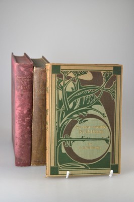 Konvolut aus 3 Büchern zur Botanik, Gestaltung des Jugendstils, 1898-um 1905, Strassburger/Noll/Schenck/Schimper: Lehrbuch der Botanik für ...