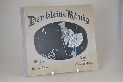 Fritz von Ostini (1861-1927): Der kleine König. Ein Märchen zu zwölf Bildern, München, Hofverleger Dietrich o.J. (1909, Erstausgabe) , 24 S., mit ...
