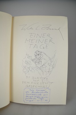 Wilhelm Martin Busch (1908-1987): Einer meiner Tage, 1978, 31 Blätter mit dem Filzstift gezeichnet (nach), Vorsatz mit händischer ...