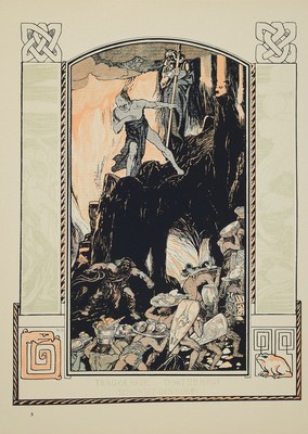 Hugo Ludwig Braune (1872-?): 4 Mappen Richard Wagners Bühnenwerke in Bildern dargestellt, Leipzig, Siegel's Musikalienhandlung R. Linnemann ...