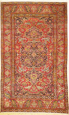 Esfahan Ahmad antik, Persien, um 1900, Wolle auf Baumwolle, ca. 222 x 138 cm, EHZ: 2
