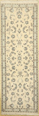 Nain fein(9 La), Persien, ca. 40 Jahre, Korkwolle mit Seide, ca. 212 x 73 cm, EHZ: 1-2