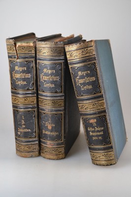 Meyers Konversations-Lexiken. Eine Enzyklopädie des allgemeinen Wissens, in 18 Bänden, Leipzig, Bibliographisches Institut 1885-1891, 4. Auflage, ...