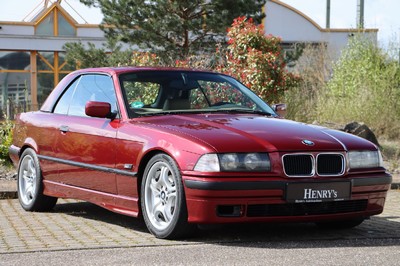BMW 320i Cabriolet, Fahrgestellnummer: WBABJ41030ER26467, EZ 05/1996, Laufleistung ca. 130.000 km abgelesen, HU 03/2024, 110 kW/ 150 PS, 6 Zylinder, ...