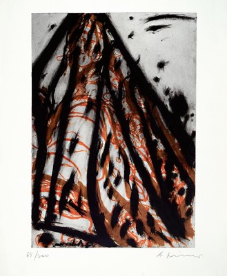 Arnulf Rainer, geb. 1929, Siebdruck, "Schlaraffia, erwachet", 65/300, re.u. handsigniert, Blattmaß ca. 75 x 83 cm