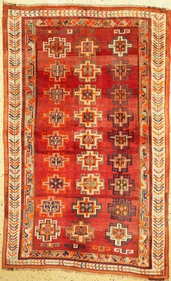 Ghaschgai alt, Persien, um 1940, Wolle auf Wolle, ca. 222 x 140 cm, EHZ: 1-2