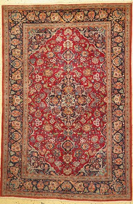Keschan Kork alt, Persien, um 1930/1940, Korkwolle auf Baumwolle, ca. 205 x 140 cm, EHZ: 1-2