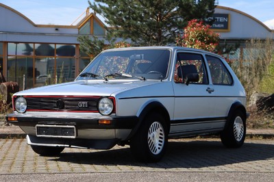 VW 1er Golf GTI, Fahrgestellnummer: WVWZZZ17ZDW654014, EZ 11/1983, 1. Hand, Laufleistung ca. 140.000 km abgelesen, HU 02/2025, H zulassungsfähig, 82 ...