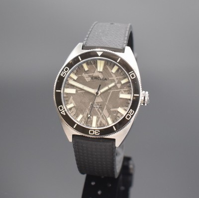 CIRCULA Aquasport auf 99 Stück limitierte Herrenarmbanduhr in Stahl, Deutschland lt. beil. Zertifikat 2021, Automatik, Boden und Krone verschr., ...