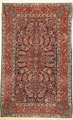 Keschan Kork fein, Persien, um 1930/1940, Korkwolle auf Baumwolle, ca. 215 x 136 cm, EHZ: 2, (Fransen erneuert)