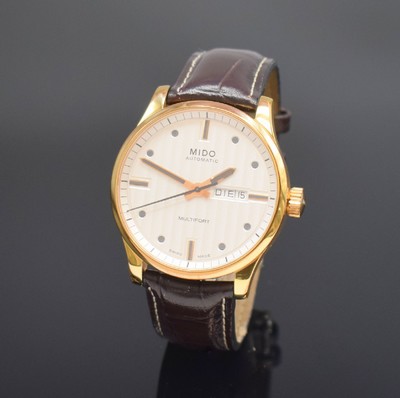 MIDO Multifort Herrenarmbanduhr Referenz M005430 A, Schweiz um 2005, Automatik, Edelstahlgeh. verg., Boden und Krone verschr., Zifferblatt in ...