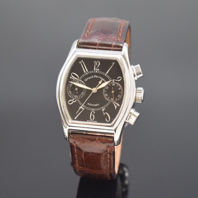 GIRARD PERREGAUX Armbandchronograph Serie Richeville Referenz 2750, Schweiz um 1995, Automatik, tonneauförmiges Edelstahlgeh., Boden 7-fach ...
