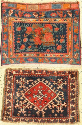 2 Taschenfront, Persien, um 1900, Wolle aufWolle, ca. 60 x 77 cm, EHZ: 2-3