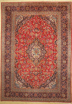 Keschan Kork fein, Persien, ca. 50 Jahre, Korkwolle auf Baumwolle, ca. 333 x 236 cm, EHZ: 1-2