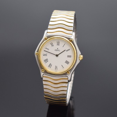 EBEL Herrenarmbanduhr Serie Sport Classique Referenz 181909, Schweiz um 1990, Edelstahl/Gold kombiniert inkl. Wellengliederband m. Faltschl., ...