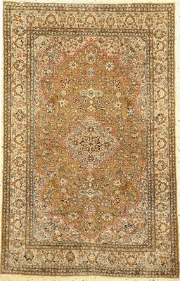 Ghom Seide, Persien, um 1950, reine Naturseide, ca. 160 x 104 cm, EHZ: 2