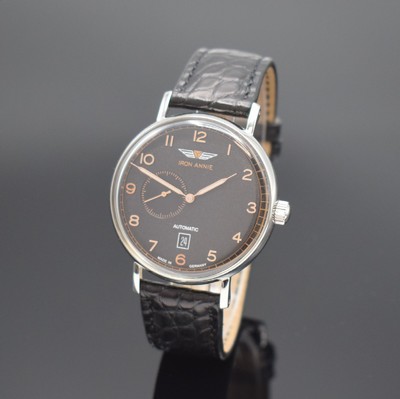 IRON ANNIE Amazonas Impression Herrenarmbanduhr Referenz 5904-2 in Stahl, Deutschland aktuelle Produktion, Automatik, beids. vergl. Geh., Boden ...