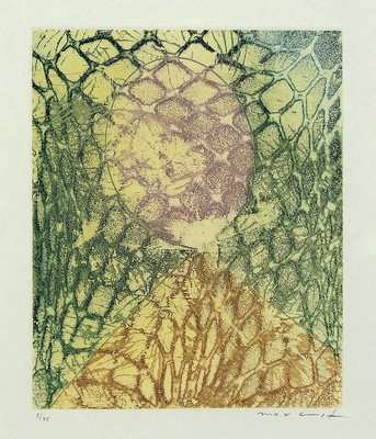 Max Ernst, 1891-1976, Farbradierung auf weißem Papier, handsign., num. 9/45, aus dem Jahre 1967, Druck der Radierung im Atelier G.Visat, Paris, WVZ: ...