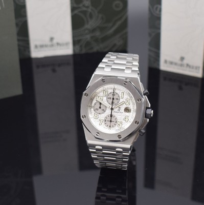 AUDEMARS PIGUET Royal Oak Offshore Armbandchronograph Referenz 25721ST.OO.1000ST.07.A, Automatik, 3-teil. Gehäuse in Edelstahl inkl. Gliederband m. ...