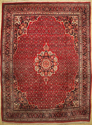 Bidjar alt, Persien, um 1950, Wolle auf Baumwolle, ca. 370 x 275 cm, minimaler Mottenfraß am Rand, EHZ: 2