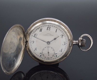 J. ASSMANN Glashütte Herrensavonette in 900er Silber, Deutschland um 1900, Geh. dell., Tula-Muster größtenteils fehl. und angel., Cuvette in 900er ...