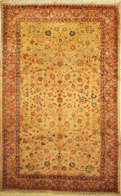 Sarogh Kork fein, Persien, um 1960, Korkwolle auf Baumwolle, ca. 333 x 210 cm, EHZ: 1-2