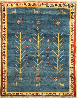 Gabbeh alt, Persien, ca. 50 Jahre, Wolle auf Wolle, ca. 230 x 181 cm, EHZ: 1-2