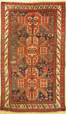Karabagh datiert(1925), Kaukasus, Wolle auf Wolle, ca. 220 x 130 cm, EHZ: 3, restauriert