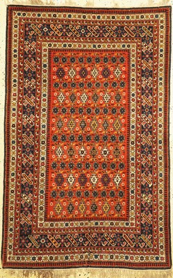 Antiker Chichi Schirwan, Kaukasus, um 1900,Wolle auf Wolle, ca. 202 x 127 cm, EHZ: 3-4