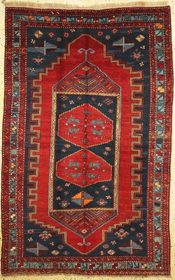 Antiker Kazak, Kaukasus, um 1900, Wolle aufWolle, ca. 250 x 160 cm, EHZ: 2, restauriert