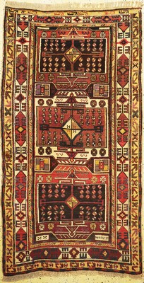 Antiker Kazak, Kaukasus, um 1900, Wolle aufWolle, ca. 230 x 125 cm, EHZ: 2, minimal restauriert