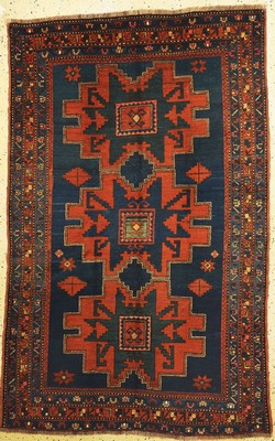 Antiker Kazak, Kaukasus, um 1900, Wolle aufWolle, ca. 220 x 140 cm, EHZ: 2, restauriert