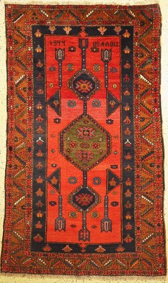 Kazak alt, Kaukasus, datiert(1944), Wolle auf Wolle, ca. 245 x 155 cm, EHZ: 2, restauriert