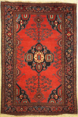 Antiker Kazak, Kaukasus, um 1900, Wolle aufWolle, ca. 250 x 167 cm, EHZ: 2-3, restauriertt