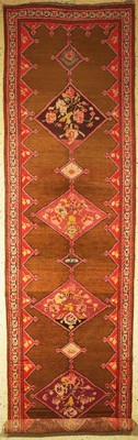 Karabagh alt, Kaukasus, datiert(1921), Wolle auf Wolle, ca. 505 x 132 cm, EHZ: 2, restauriert