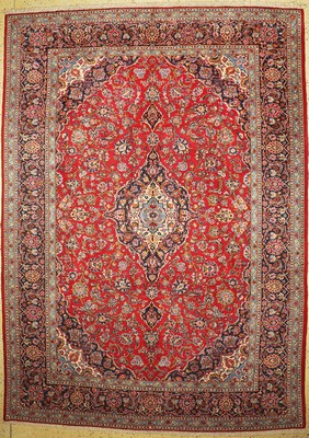 Keschan alt, Persien, ca. 50 Jahre, Wolle auf Baumwolle, ca. 410 x 295 cm, EHZ: 1-2