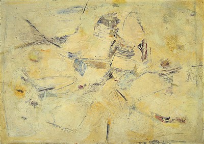 Rudi Baerwind, 1910-1982, Weisse Liberte, so rückseitig betitelt und dat. Paris 1961, Leiste ca. 106x76 cm