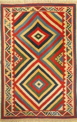 Ghaschgai Kelim, Persien, um 1960, Wolle auf Wolle, ca. 253 x 166 cm, EHZ: 1-2
