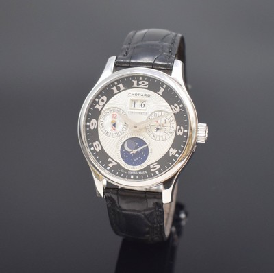 CHOPARD astronomische Chronometer Herrenarmbanduhr mit ewigem Kalender in Platin 950/000 Referenz 16/91894, Schweiz um 2010, Automatik, beids. vergl. ...