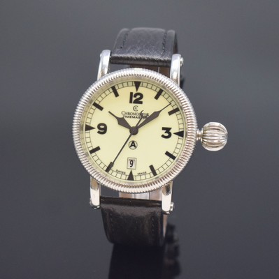 CHRONOSWISS Timemaster Herrenarmbanduhr in Stahl Referenz 2833, Schweiz lt. orig. Papier verk. 2011, Automatik, beids. vergl. Geh. m. drehbarer ...