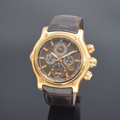 EBEL astronomischer, auf 20 Stück limitierter Armbandchronograph mit ewigem Kalender in RoseG 750/000 Referenz 5288L70, Schweiz um 2002, Automatik, ...