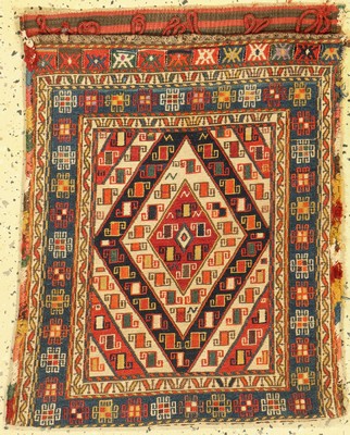 Antiker Shahsawan Tasche, Persien, um 1900,Wolle auf Wolle, ca. 68 x 53 cm, EHZ: 2