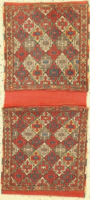 Antiker Sumakh Tasche, Persien, umm 1900, Wolle auf Wolle, ca. 117 x 52 cm, EHZ: 2