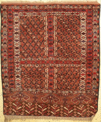 Arabachi Engsi, Turkmenistan, 19.Jhd, Wolleauf Wolle, ca. 170 x 150 cm, EHZ: 2-3