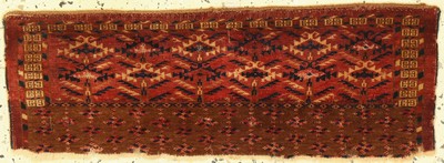 Tekke Torba antik, Turkmenistan, 19.Jhd, Wolle auf Wolle, ca. 77 x 29 cm, EHZ: 3