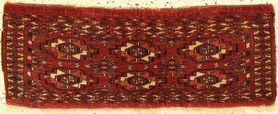 Tekke Torba antik, Turkmenistan, 19.Jhd, Wolle auf Wolle, ca. 72 x 27 cm, EHZ: 3
