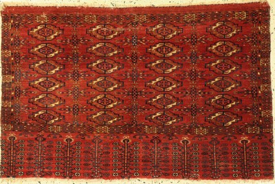 Tekke Tschowal antik, Turkmenistan, 19.Jhd,Wolle auf Wolle, ca. 115 x 75 cm, EHZ: 3