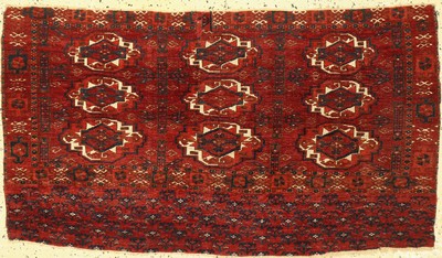 Saryk Tschowal antik, Turkmenistan, 19.Jhd,Wolle auf Wolle, ca. 120 x 68 cm, EHZ: 3