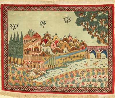 Keschan alt, Persien, um 1950, Wolle auf Baumwolle, ca. 70 x 90 cm, EHZ: 2